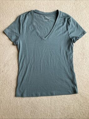 Unbound Merino 100% merino wool v neck tee